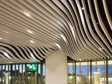 Ál Wave Baffle Ceiling